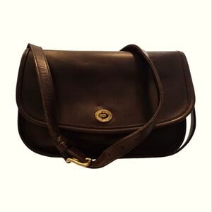 COACH ClassicLeather City Bag Crossbody Purse Brass Hardware 9790